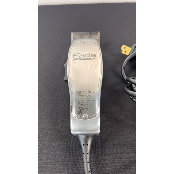 Andis Fade Master Adjustable Blade Hair Corded Clipper Silver - Picture 9 of 16